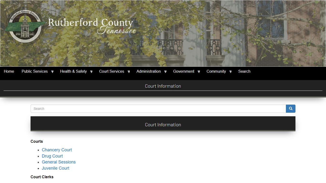 Court Information | Rutherford County, TN