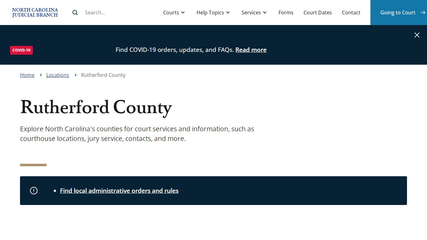 Rutherford County | North Carolina Judicial Branch